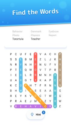 Word Search - Crossword Puzzle - Screenshot 1