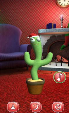 Dancing Cactus Talking Santa - Screenshot 1