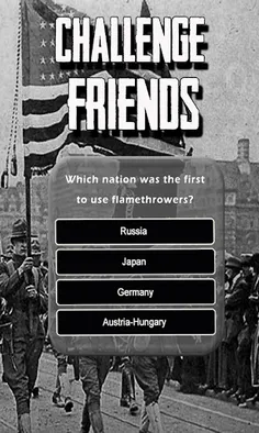 WW1 History Knowledge Quiz - Screenshot 2