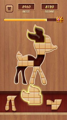 Wood Block Jigsaw Brain Puzzle - Screenshot 3