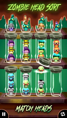 Zombie Puzzle Color Sort Game - Screenshot 4