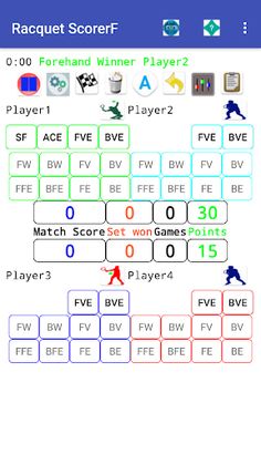 Racquet Match Scorer - Screenshot 1