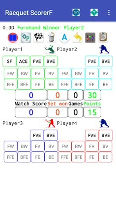 Racquet Match Scorer - Screenshot 1