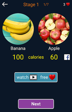 Calorie quiz: Food and drink - Screenshot 4