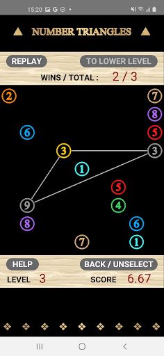 Number Triangle: Make 15 - Screenshot 2