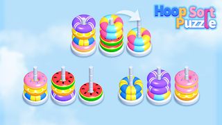 Hoop Sort Puzzle: Color Stack - Screenshot 1