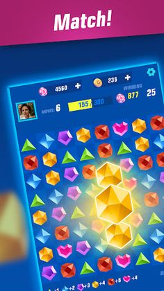 Gems Match 3: Royal Match PvP - Screenshot 1