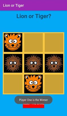 Lion or Tiger game - Screenshot 3