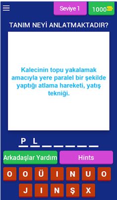 Futbol Terimleri Bulmaca - Screenshot 1