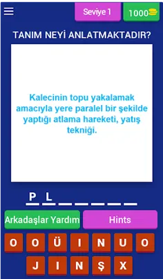 Futbol Terimleri Bulmaca - Screenshot 1