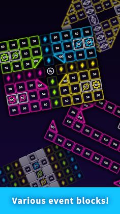 Bricks Breaker Neon 11 - Screenshot 2
