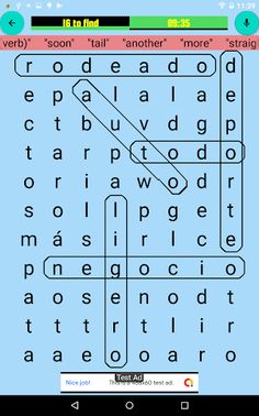 Word Search Game: Spanish - Screenshot 4
