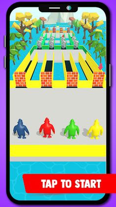 Gorilla Run! Bridge Runners 3D - Screenshot 3