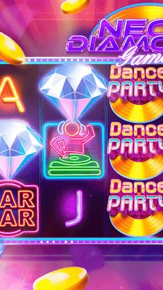 Neon Diamonds Game - Screenshot 2