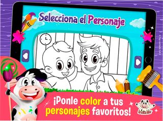 Dibujar y Colorear: La Vaca Lo - Screenshot 1