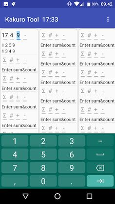Kakuro Tool - Screenshot 2