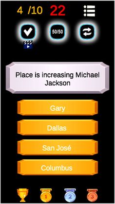 Michael Jackson Game Quiz - Screenshot 1