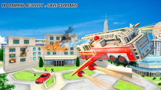 Flying Fire Truck Transform - Screenshot 1