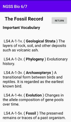 NGSS Biology - Study Cards, 6  - Screenshot 3