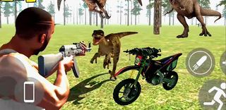 Dinosaur indian bike driving - Screenshot 1