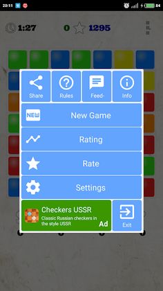 Three in a row (Match3). Train - Screenshot 3