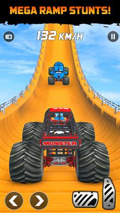 Monster Truck Race - Mega Ramp - Screenshot 1