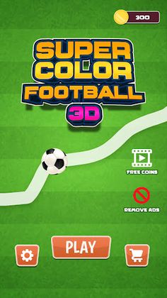 Super color football 3D - Screenshot 1