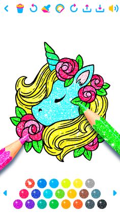 Unicorn Coloring: Girl Games - Screenshot 3