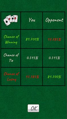 Poker Odds Calculator - Screenshot 2