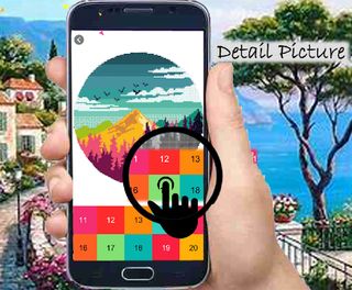 Cross Stitch Landscape Number - Screenshot 3