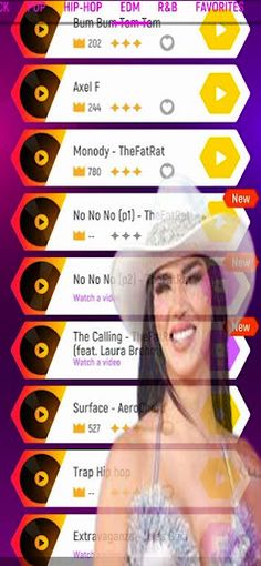 Karol G Music Tiles hop 3D - Screenshot 1