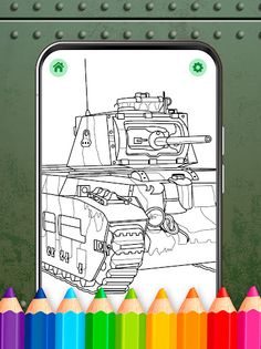 Military Tanks Coloring Book - Screenshot 1