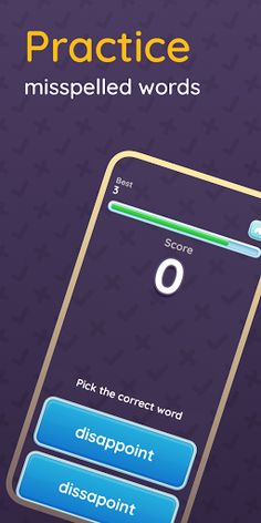 Misspell - English learning ga - Screenshot 1