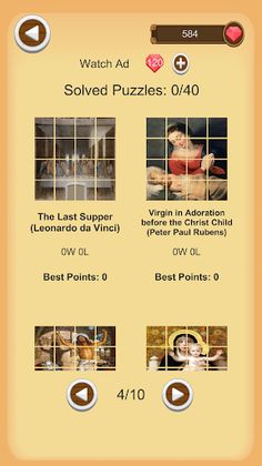 Christian Paintings Puzzle - Screenshot 3