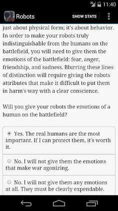Choice of Robots - Screenshot 3