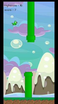 Flipin Flappin bird - Screenshot 1