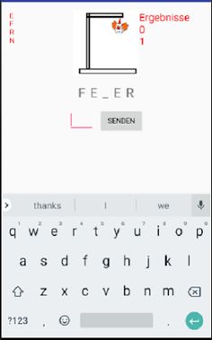 Hangman in German - Screenshot 1
