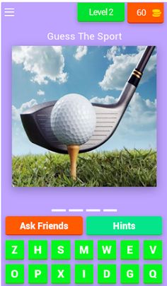 Games Quiz: Guess The Sports - Screenshot 1