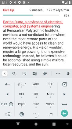 News Typing - Typing with news - Screenshot 3