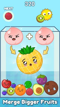 Fruit Drop: Merge Melon - Screenshot 2