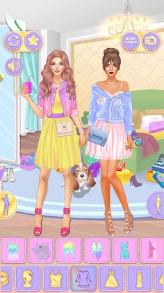 Pastel Dress Up: BFF Sisters - Screenshot 1