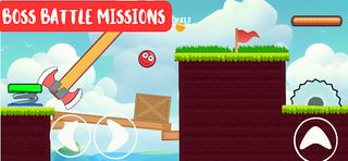 Red Hero Jumping Bounce Ball - Screenshot 3