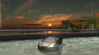 Turbo Water Slide Car Racing : - Screenshot 3