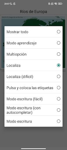 Ríos de Europa Juego Mapa - Screenshot 2