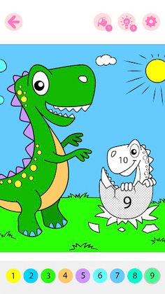 Kids Coloring Book by Numbers - Screenshot 4