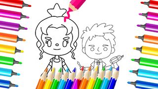 Miga Town Coloring Game life - Screenshot 2
