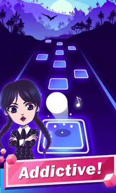 Tiles Wednesday Addams Skibidi - Screenshot 1