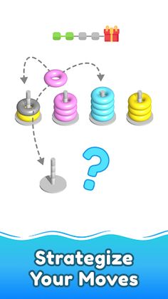 Color Hoop stack: 3D sort game - Screenshot 2