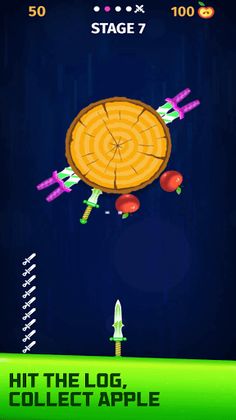 Knife Slices - Break Wood Log - Screenshot 2