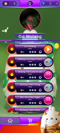 Funny Molang Tile Hop - Screenshot 1